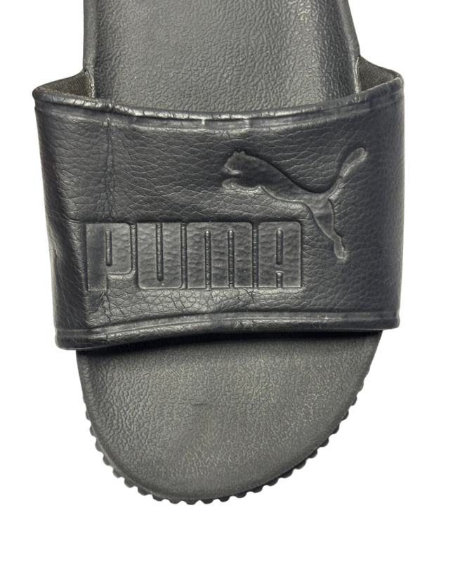 Puma Black Platform Slides Sandals