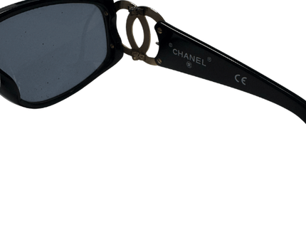 Chanel Black CC Logo Square Sunglasses