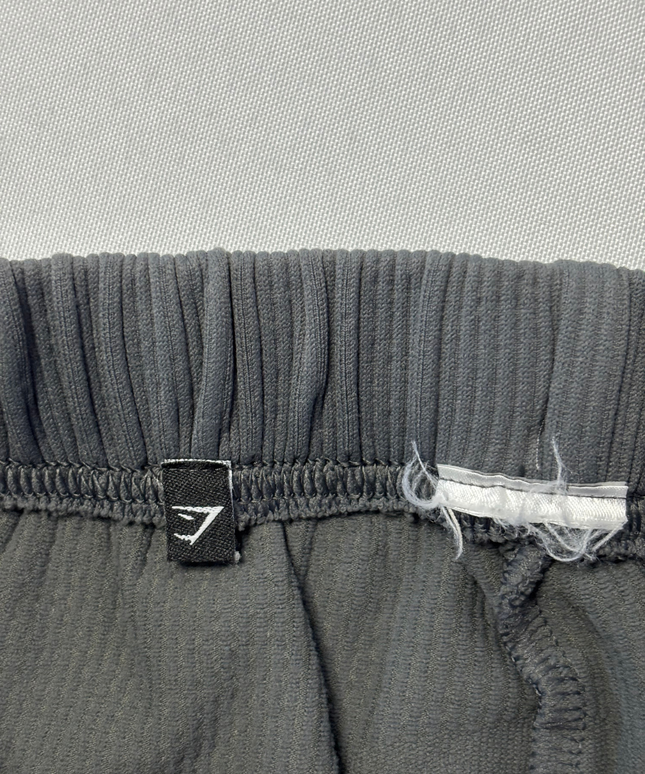 Gymshark Grey Ribbed Knit Tapered Joggers