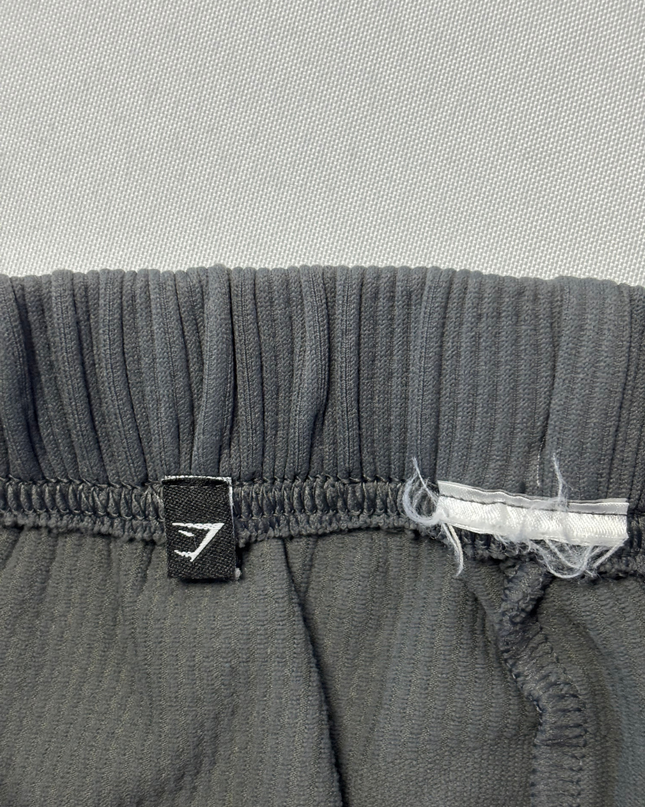 Gymshark Grey Ribbed Knit Tapered Joggers