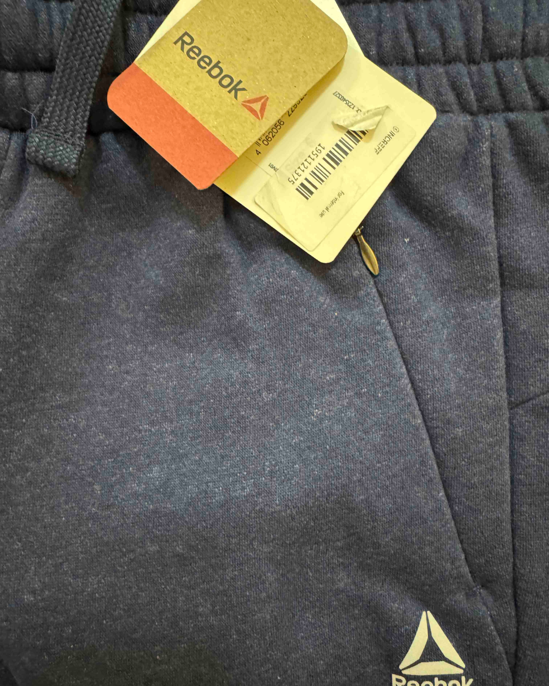 Reebok Essential Navy Blue Fleece Joggers - XS | Waist: 28" | With Tags