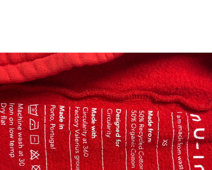 nu-in Red Sustainable Cotton Sweat Shorts W/Tags