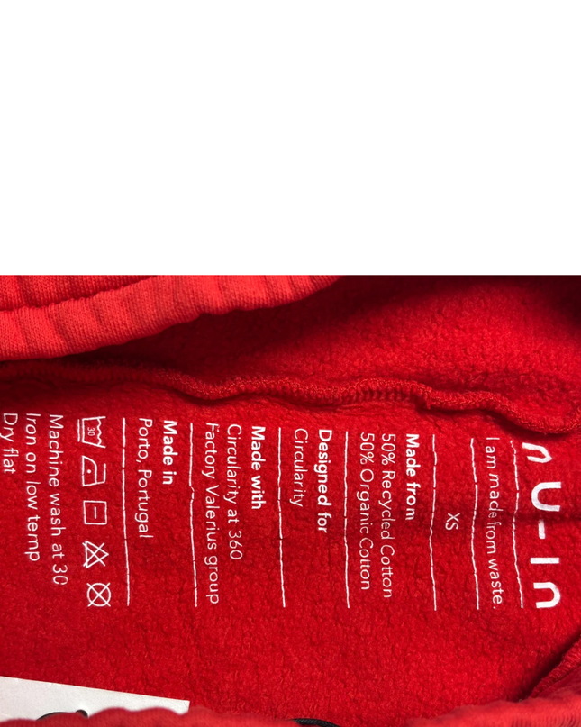 nu-in Red Sustainable Cotton Sweat Shorts W/Tags