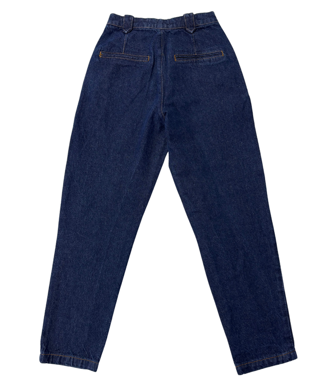 Zara Blue High-Waisted Tapered Jeans