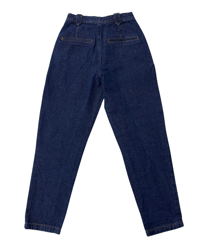 Zara Blue High-Waisted Tapered Jeans