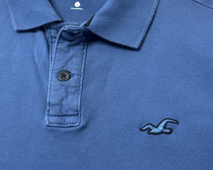Hollister Blue Advanced Stretch Polo Shirt