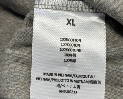 Fear of God Essentials Grey Oversized Long Sleeve T-Shirt
