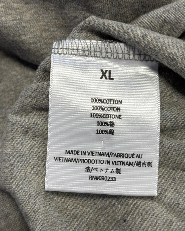 Fear of God Essentials Grey Oversized Long Sleeve T-Shirt