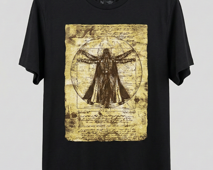 Star Wars Black Vitruvian Darth Vader Graphic Tee