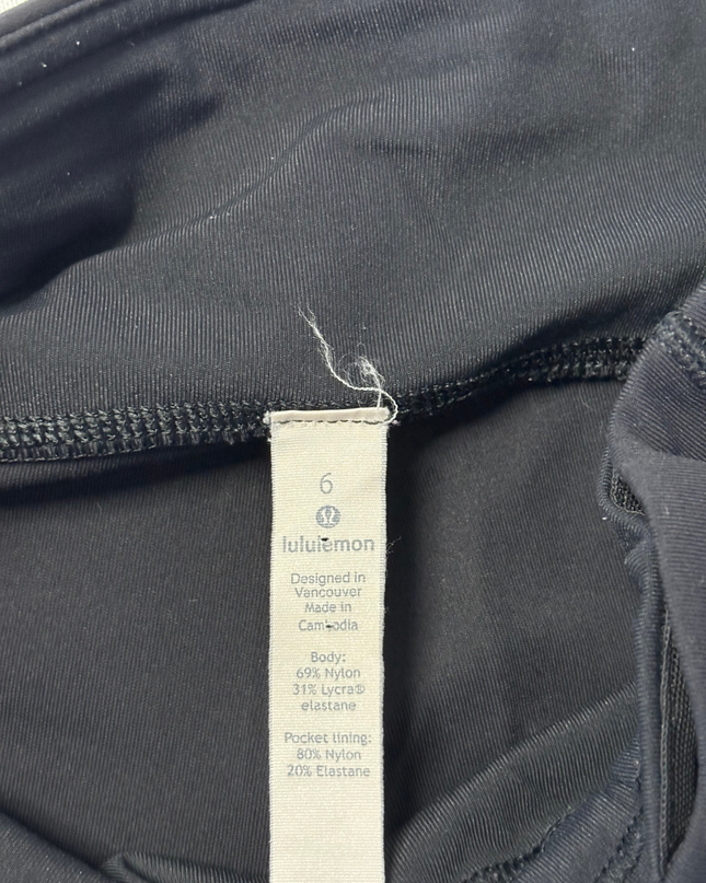 Lululemon Black High-Rise Performance Leggings with Pockets
