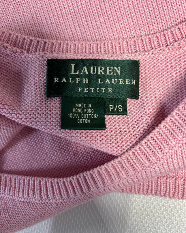 Ralph Lauren Pink Knit Tank Top