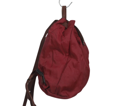Longchamp Red Le Pliage Nylon & Leather Backpack