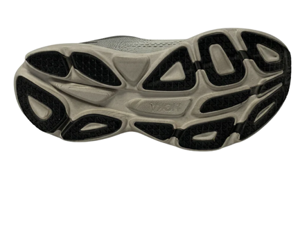 Hoka Gray Bondi 8 Men's Running Shoes