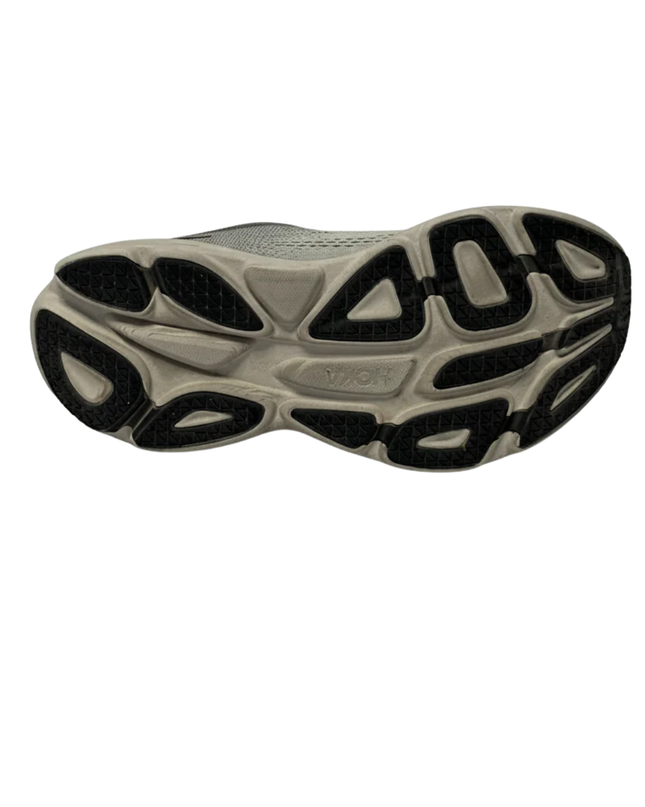 Hoka Gray Bondi 8 Men's Running Shoes