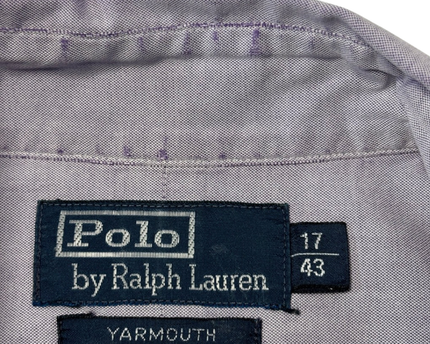 Polo Ralph Lauren Purple Yarmouth Short Sleeve Oxford Shirt