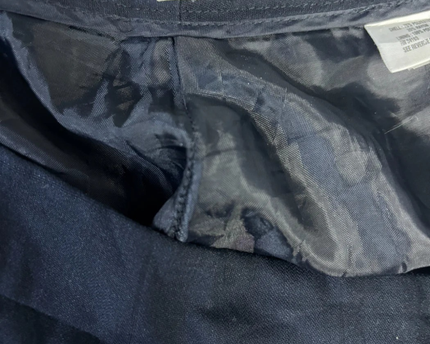 Calvin Klein Navy Straight Leg Tailored Trousers