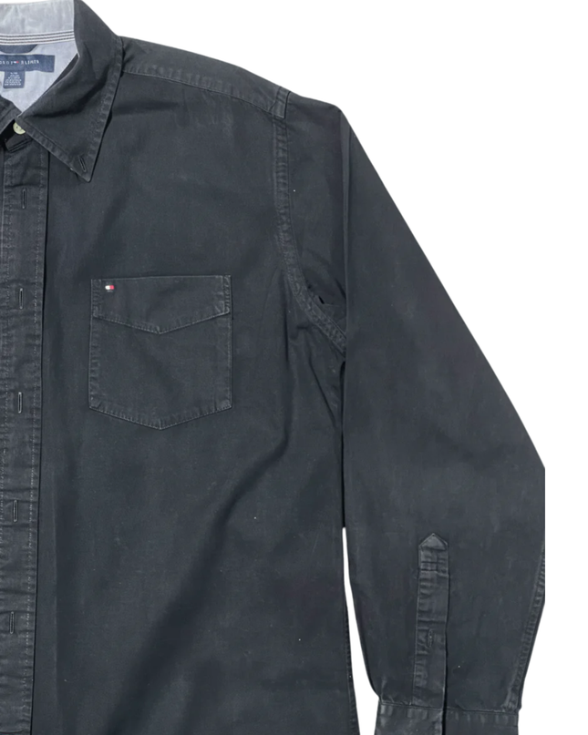 Tommy Hilfiger Black Long Sleeve Button-Down Shirt