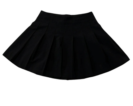 Pull&Bear Pacific Republic Black Pleated Mini Skirt