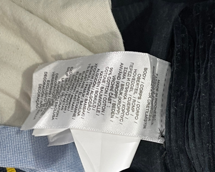 Polo Ralph Lauren Black Stretch Classic Fit Corduroy Pants