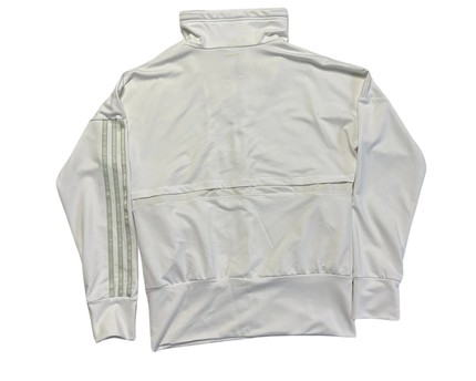 Adidas White Three Stripes Track Jacket