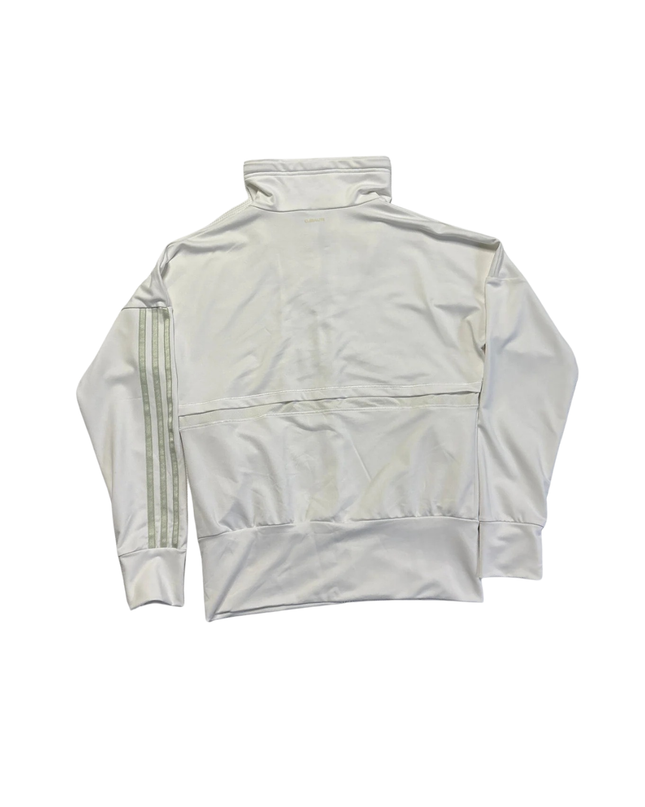 Adidas White Three Stripes Track Jacket