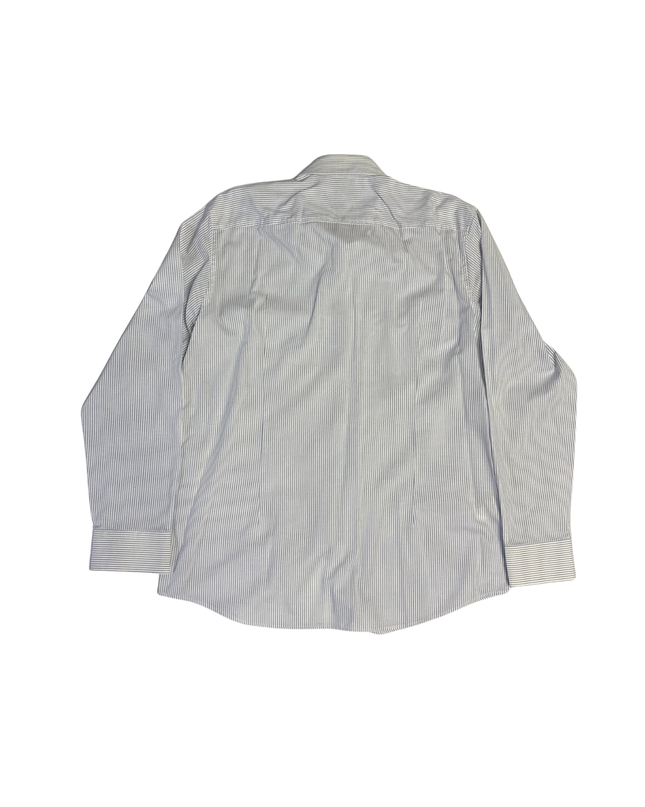 BOSS White Striped Slim Shirt