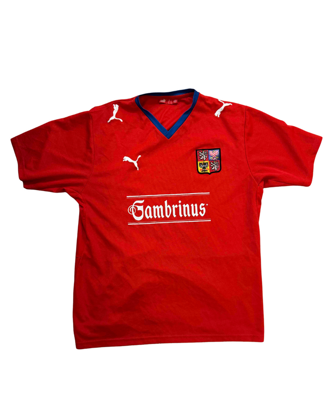 Puma Czech Republic Gambrinus Sponsor Football Jersey - M