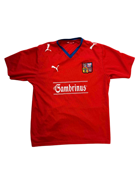 Puma Czech Republic Gambrinus Sponsor Football Jersey - M