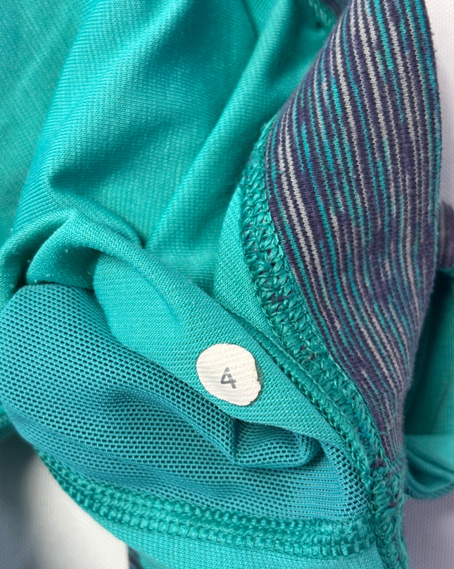 Lululemon Teal Space Dye Racerback Sports Bra