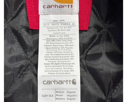 Reworked Carhartt Red Detroit Canvas Work Jacket