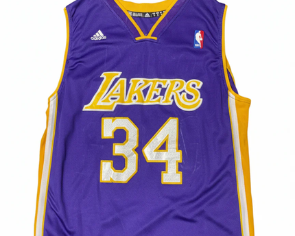 Adidas Purple Los Angeles Lakers Shaquille O'Neal #34 Swingman Jersey
