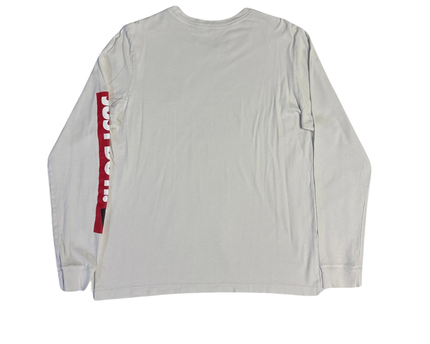 Nike Light Gray Just Do It Long Sleeve T-Shirt