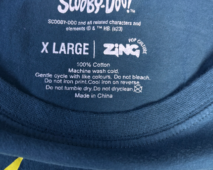 Zing Pop Culture Dark Teal Scooby-Doo Shaggy Ghost Graphic Tee