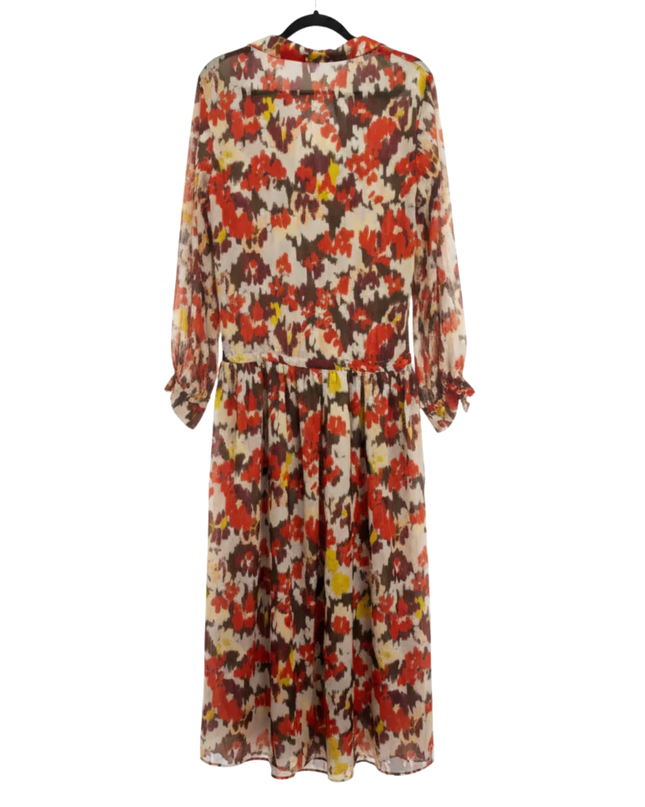 JIJIL Multicolor Abstract Pattern Maxi Dress