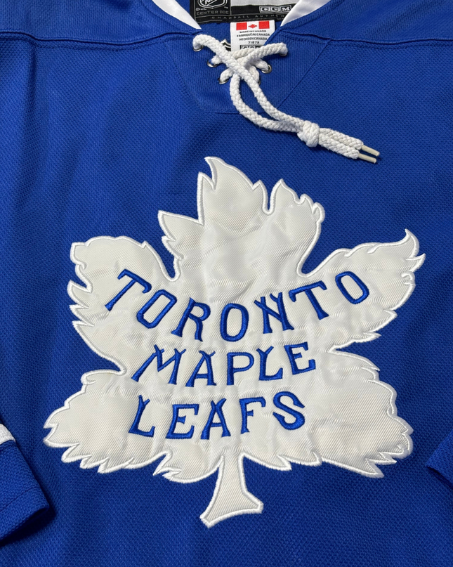 NHL Toronto Maple Leafs Blue Authentic Hockey Jersey Size 50
