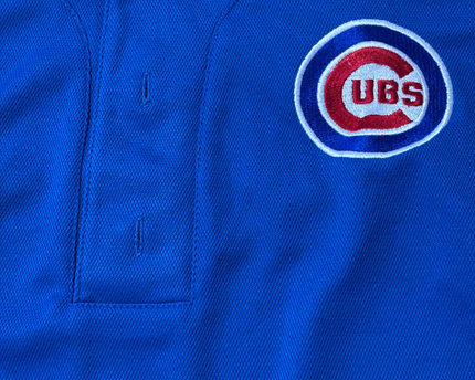 MLB Blue Chicago Cubs Sporty Henley Jersey