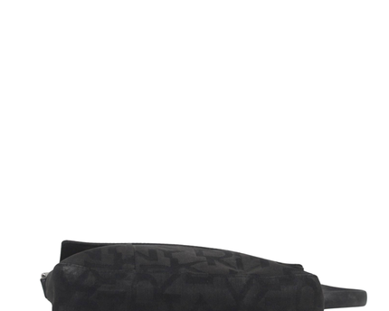 DKNY Black Monogram Jacquard Shoulder Bag