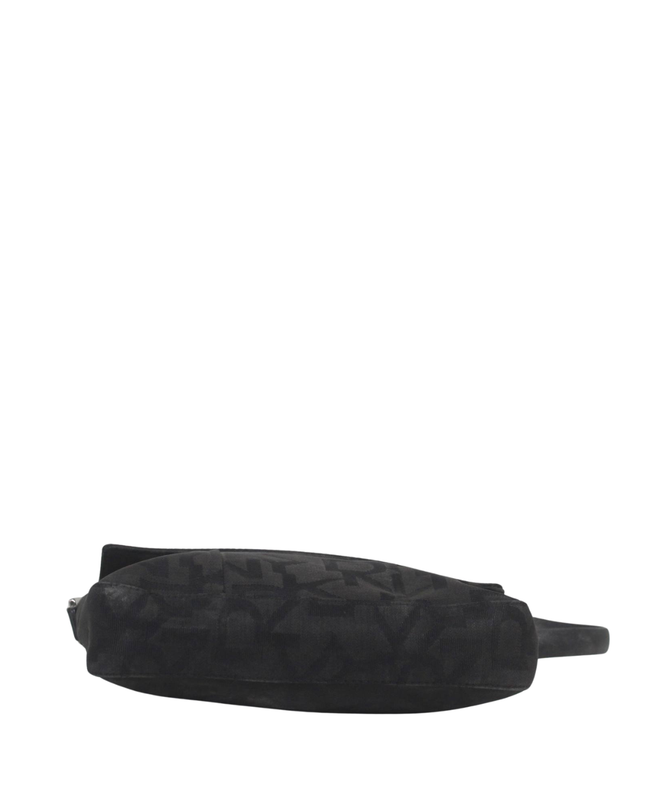 DKNY Black Monogram Jacquard Shoulder Bag