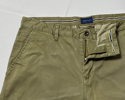 Gant Olive Molsey Extra Slim Chino Pants