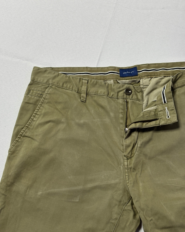Gant Olive Molsey Extra Slim Chino Pants