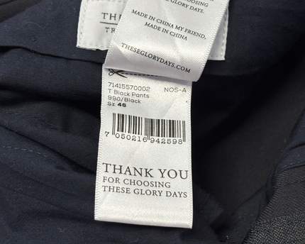 THESE GLORY DAYS Black Tailored Dress Pants