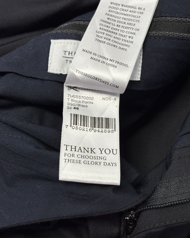 THESE GLORY DAYS Black Tailored Dress Pants