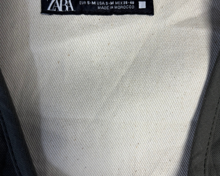 Zara Olive Green Utility Multi-Pocket Vest