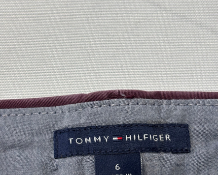 Tommy Hilfiger Maroon Straight Leg Chino Pants