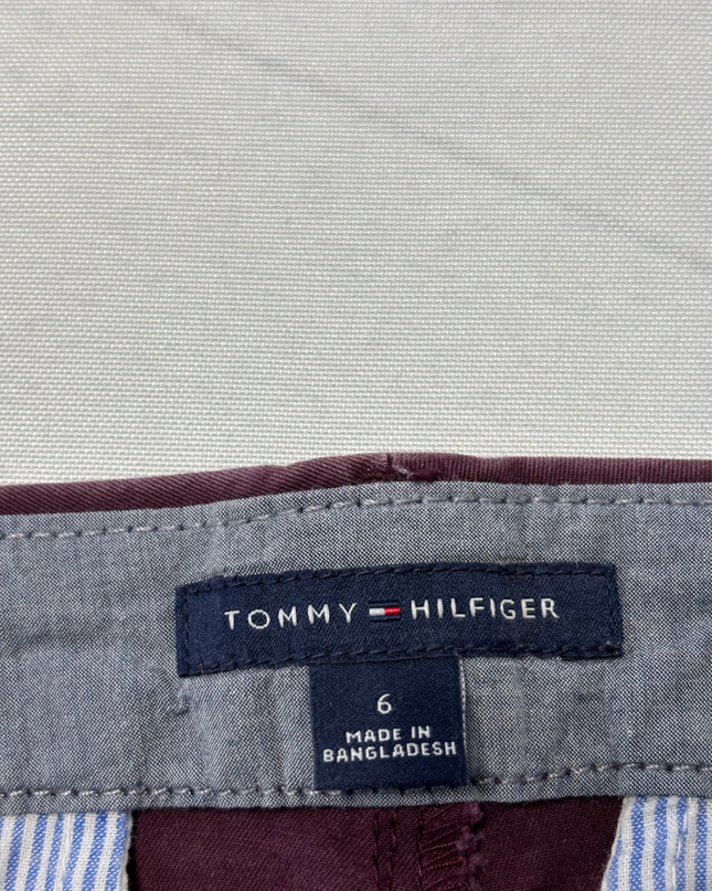 Tommy Hilfiger Maroon Straight Leg Chino Pants