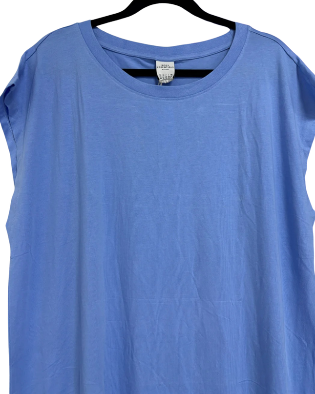 Body Essentials Blue Organic Cotton Blend T-Shirt Dress W/Tags