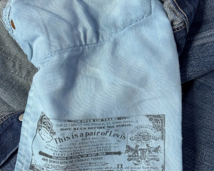Levi's 501 Straight Leg Blue Jeans