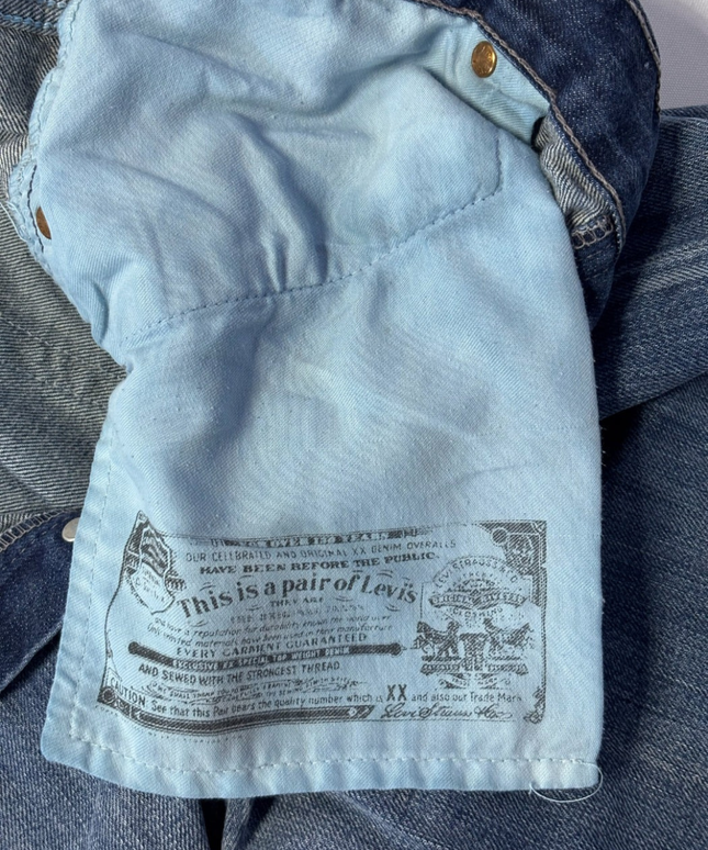 Levi's 501 Straight Leg Blue Jeans