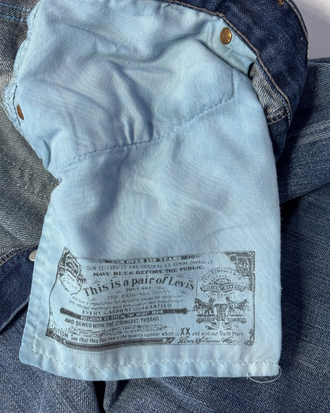 Levi's 501 Straight Leg Blue Jeans
