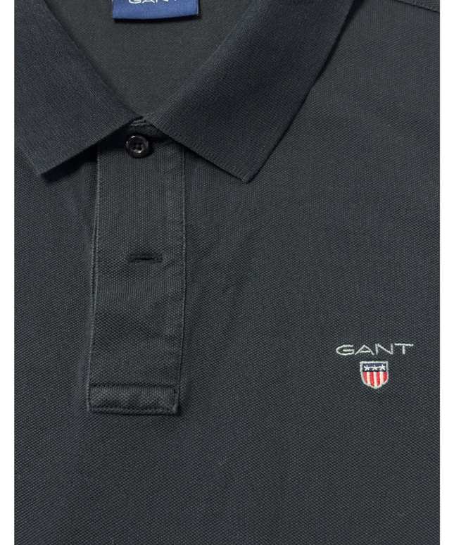 GANT Navy blue Slim Fit Cotton Polo Shirt
